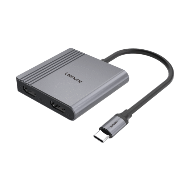 Genuine 4-in 1 Type C to USB-A 3.0 + HDMI + PD Adapter, 180mm Cable Length, Input Type-C 3.1 Male, Fast charging up to 100W, Grey/Customized, 1 Year Warranty | GN-DC44J - Image 4