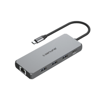 Genuine 8 in 1 Docking Station, 180mm Cable Length, Input USB Type-C 3.1, Transfer rate up to 5Gbps, Fast Charging up to 60W, 1 Year Warranty | GN-DC48G