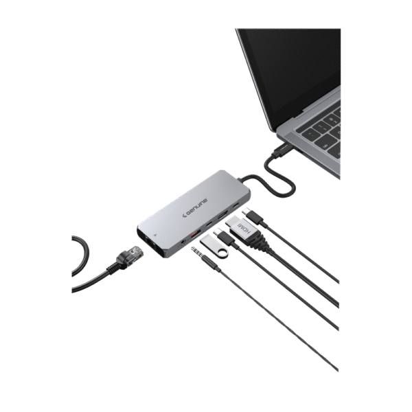 Genuine USB4 Docking Station, 240mm Cable Length, Input USB Type-C 40Gbps, Transfer rate up to 10Gbps, Fast Charging up to 100W, 1 Year Warranty | GN-DC56A - Image 3