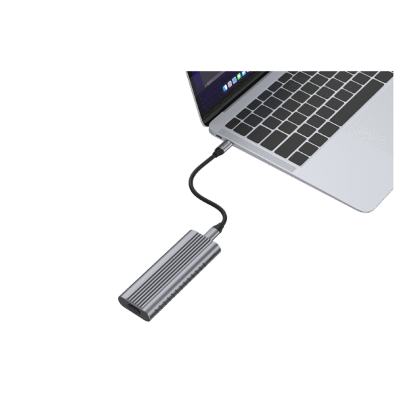 Genuine SSD Nvme Enclosure, Input USB-C3.1 Gen 2 Female, Including 1 x 50cm USB Type-C to C + USB Type-A  Adapter Cable, 1 Year Warranty | GN-SC40B - Image 4