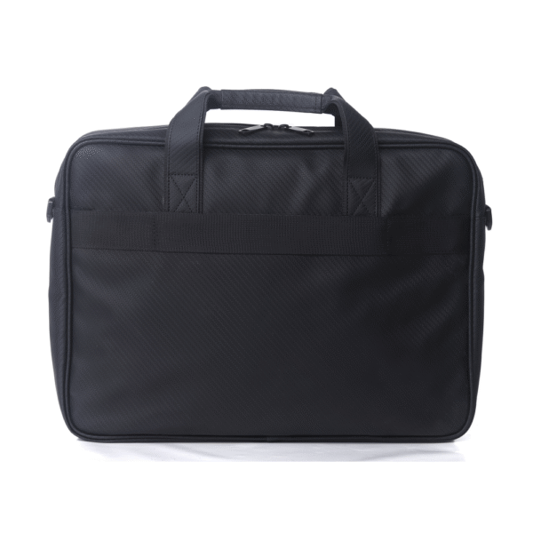 Genuine Executive Topload Laptop Bag, Fits up to 16” Laptops, Premium Polyester Material, Water-Resistant Fabric, Dual Main Compartments, Carry Strap, Black, 1 Year Warranty | GN-B200904BK - Image 2