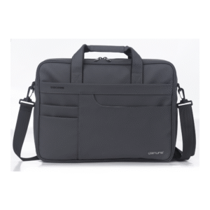 Genuine Executive Topload Laptop Bag, Fits up to 16” Laptops, Premium Polyester Material, Water-Resistant Fabric, Dual Main Compartments, Carry Strap, Grey, 1 Year Warranty | GN-B200904GR