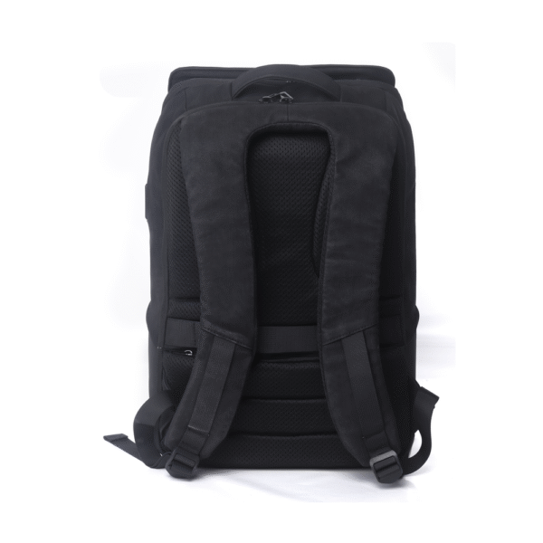 Genuine Trend Laptop Backpack, Fits up to 16” Laptops, High-Quality Polyester, Water-Resistant Build, Type-C USB Port, Carry Strap, Clean Front Design, Black, 1 Year Warranty | GN-B230642BK - Image 2