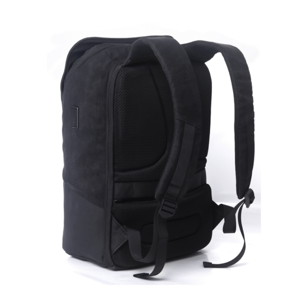 Genuine Trend Laptop Backpack, Fits up to 16” Laptops, High-Quality Polyester, Water-Resistant Build, Type-C USB Port, Carry Strap, Clean Front Design, Black, 1 Year Warranty | GN-B230642BK - Image 6