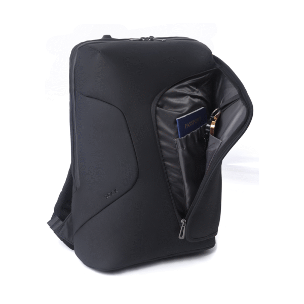 Genuine Rock Laptop Backpack, Fits up to 16” Laptops, High-Quality Polyester, Water-Resistant Fabric, Carry Strap, Black, 1 Year Warranty | GN-B230817BK - Image 5