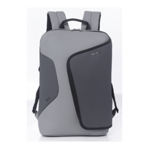 Genuine Rock Laptop Backpack, Fits up to 16” Laptops, High-Quality Polyester, Water-Resistant Fabric, Carry Strap, Grey, 1 Year Warranty | GN-B230817GR