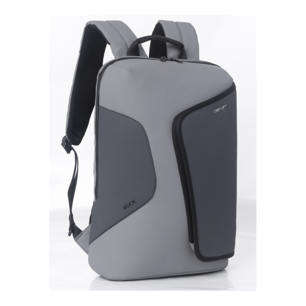 Genuine Rock Laptop Backpack, Fits up to 16” Laptops, High-Quality Polyester, Water-Resistant Fabric, Carry Strap, Grey, 1 Year Warranty | GN-B230817GR - Image 5