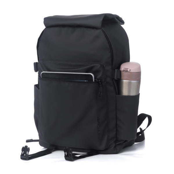 Genuine DesertHunter Laptop Backpack, Fits up to 15.6” Laptops, Durable Polyester Build, Water-Resistant Fabric, All-Black Zipper Pullers, Carry Strap, Black, 1 Year Warranty | GN-B230963BK - Image 4