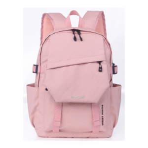 Genuine DesertHunter Laptop Backpack, Fits up to 15.6” Laptops, Durable Polyester Build, Water-Resistant Fabric, All-Black Zipper Pullers, Carry Strap, Pink, 1 Year Warranty | GN-B230963PK