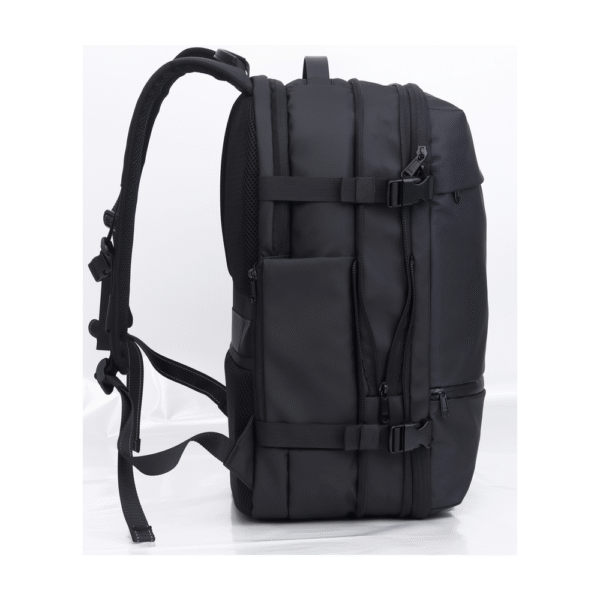 Genuine Vacuum Laptop Backpack with Pump, Fits up to 17” Laptops, Water-Resistant Fabric, Expandable Design, PVC Top Pocket, Cool Bottle Pocket, Vacuum Clothes Compartment, Digital Lock with 1200mAh Lithium Battery, Black, 1 Year Warranty | GN-B240611BK - Image 5