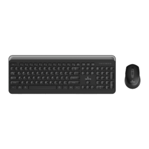 Genuine GN-KM232WC Wireless & Bluetooth English & Arabic Keyboard & Mouse Combo, Dual Mode (2.4G + Bluetooth), FN Multimedia Keys, Ergonomic Design, 6-Button Mouse with DPI-1600, Chocolate, 1 Year Warranty | GN-KM232WC