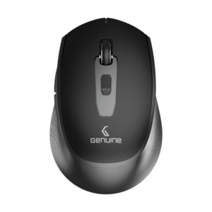 Genuine M7097 BG Wireless Mouse, 1200 DPI Optical Sensor with Precise Tracking, Ergonomic Design, USB 2.0, Compatible with Windows, Mac OS & Linux, Black/Grey, 1 Year Warranty | M7097 BG