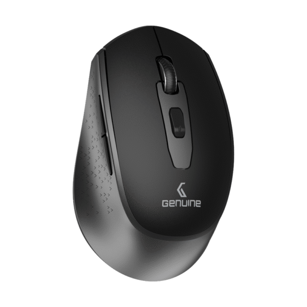 Genuine M7097 BG Wireless Mouse, 1200 DPI Optical Sensor with Precise Tracking, Ergonomic Design, USB 2.0, Compatible with Windows, Mac OS & Linux, Black/Grey, 1 Year Warranty | M7097 BG - Image 5