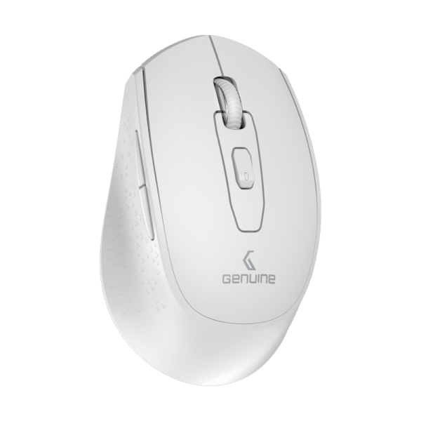 Genuine M7097 WH Wireless Mouse, 1200 DPI Optical Sensor with Precise Tracking, Ergonomic Design, USB 2.0, Compatible with Windows, Mac OS & Linux, White, 1 Year Warranty | M7097 WH - Image 5