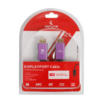 Genuine DP To DP (Display Port) Cable, Version 1.4, Supports 8K, Cable Length 1.8M, 1 Year Warranty | GN-DP1.8M1.4V