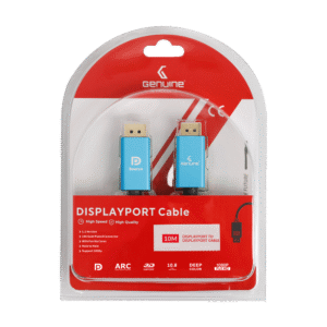 Genuine DP To DP (Display Port) Cable, Version 1.1, Supports 1080p, Cable Length 10M, 1 Year Warranty | GN-DP10M1.1V