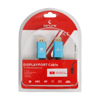Genuine DP To DP (Display Port) Cable, Version 1.1, Supports 1080p, Cable Length 3M, 1 Year Warranty | GN-DP3M1.1V