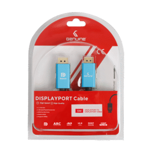 Genuine DP To DP (Display Port) Cable, Version 1.1, Supports 1080p, Cable Length 5M, 1 Year Warranty | GN-DP5M1.1V