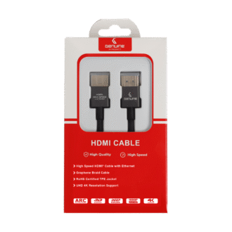 Genuine HDMI To HDMI Slim Cable, Version 2.0, Cable Length 3M, Supports 4K@60Hz, 1 Year Warranty | GN-HD3M2.0V-SB
