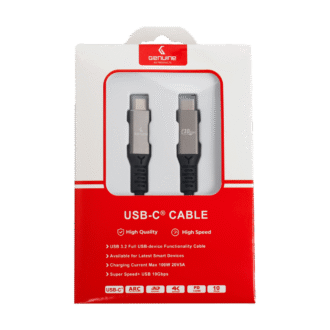 Genuine USB4 Type-C to C Cable, Cable Length 1.5M, 240W, 40Gps Data Transfer Speed, Aluminium Gray, 1 Year Warranty | GN-USB4-1.5M-AL