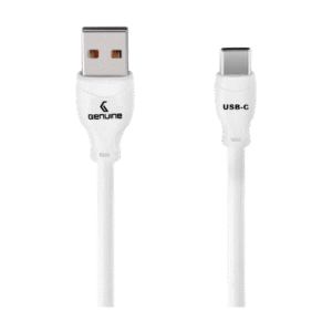 Genuine USB 2.0 - A to C Cable, Cable Length 1.5M, 100W, White, 1 Year Warranty | GN-USBAC1.5M-WH