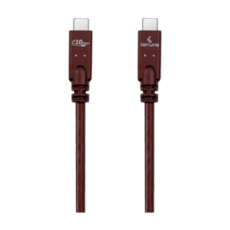 Genuine USB 3.2 Gen2 Cable, Cable Length 3M, 100W, 10Gps Data Transfer Speed, Brown, 1 Year Warranty | GN-USBC3M-BR