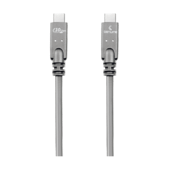 Genuine USB 3.2 Gen2 Cable, Cable Length 3M, 100W, 10Gps Data Transfer Speed, Gray, 1 Year Warranty | GN-USBC3M-GR