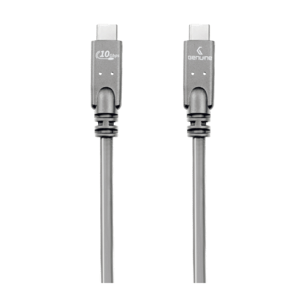 Genuine USB 3.2 Gen2 Cable, Cable Length 3M, 100W, 10Gps Data Transfer Speed, Gray, 1 Year Warranty | GN-USBC3M-GR