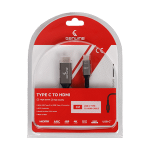 Genuine USB-C To HDMI Cable, Cable Length 3M, Supports 4K@60Hz, 1 Year Warranty | GN-USBCHD3M