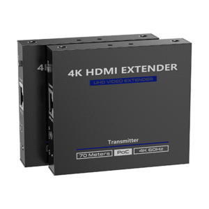 Genuine HDMI Point to Point Extender Over POC, 70m Range With Zero Latency, 4k@60Hz Resolution Support, IR Passthrough, Compatible Up To Cat 7 Cables, 1 Year Warranty | GNAV-565P