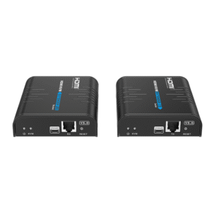 Genuine HDMI Extender With KVM, 120m Range via Network Cable, 1920x1200@60Hz Resolution Support, Upgradeable Firmware, Transmitter & Receiver Unit Included, Compatible Up To Cat 6 Cables, 1 Year Warranty | GNAV373.5.0