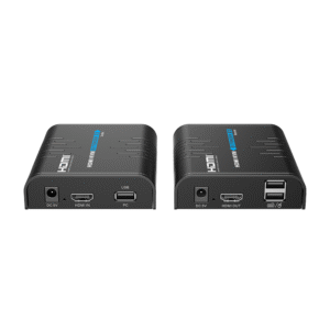 Genuine HDMI Extender, 120m Range via Network Cable, 1080p@60Hz Resolution Support, Mouse & Keyboard Support Via USB Ports, Transmitter & Receiver Unit Included, 1 Year Warranty | GNAV373KVM