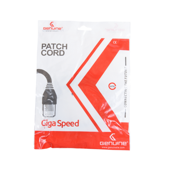 Genuine CAT6 Patch Cord Cable, 1M Length, Supports Gigabit Ethernet (1000 Base-T), 250MHz Bandwidth, Gray, 1 Year Warranty | GNPC-C6UGRY-1 - Image 3