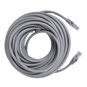 Genuine CAT6 Patch Cord Cable, 40M Length, Supports Gigabit Ethernet (1000 Base-T), 250MHz Bandwidth, Gray, 1 Year Warranty | GNPC-C6UGRY-40