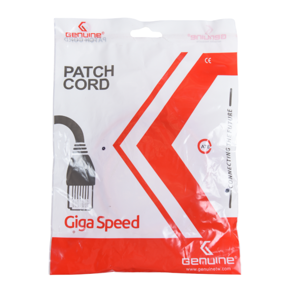Genuine CAT6 Patch Cord Cable, 1M Length, Supports Gigabit Ethernet (1000 Base-T), 250MHz Bandwidth, Yellow, 1 Year Warranty | GNPC-C6UYLW-1 - Image 3