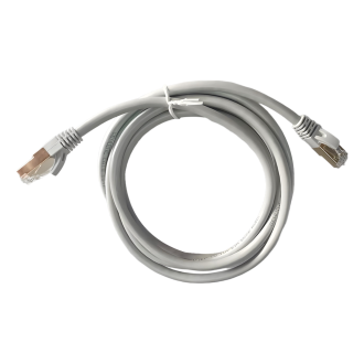 Genuine CAT7 S/FTP Cable, 2M Length, 23AWG Bare Copper, PVC Jacket, Gray, Box Pack, 1 Year Warranty | GNPC-C7SFTPGRY-2