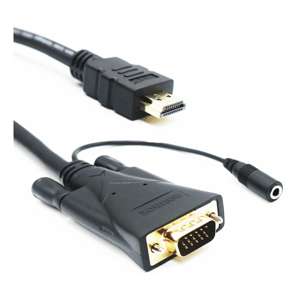 Genuine VGA To HDMI Converter Cable, Supports 1080p, Cable Length 3M, 1 Year Warranty | GNVGHD3M - Image 2