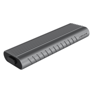 Genuine External SSD Case, USB-C 3.1 Gen 2, 10Gbps Transmission Speed, NVMe M.2 (2230/2242/2260/2280), Aluminum Alloy, Black, 1 Year Warranty | GN-SC40C