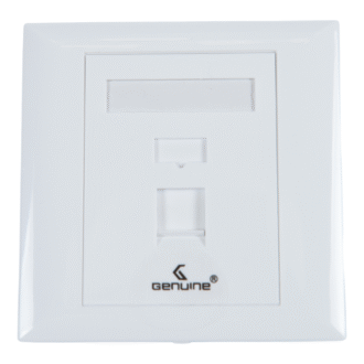 Genuine Single Face Plate, 86 Type Standard, High-Quality Engineering Plastic, White, 1 Year Warranty | GNFP-KB31RJK-W