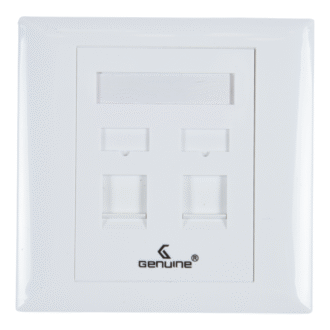 Genuine Double Face Plate, 86 Type Standard, High-Quality Engineering Plastic, White, 1 Year Warranty | GNFP-KB32RJK-W