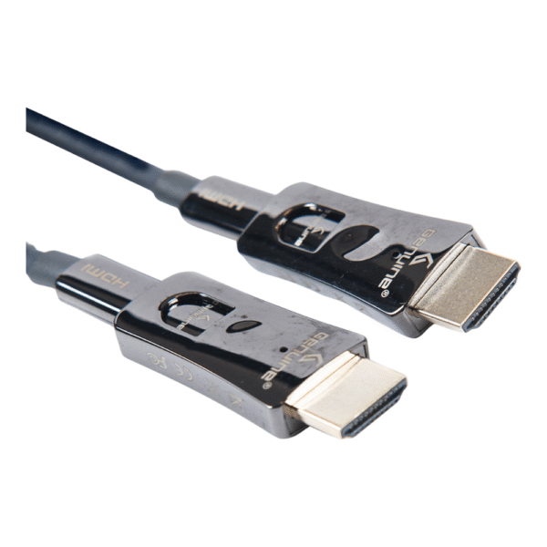 Genuine HDMI to HDMI Fiber Optic Cable, 200M Length, 4K @ 60Hz (2.0V), Zinc Alloy Case, 5.0mm OD, PVC Jacket, 1 Year Warranty | GNHDFO200M2V - Image 2