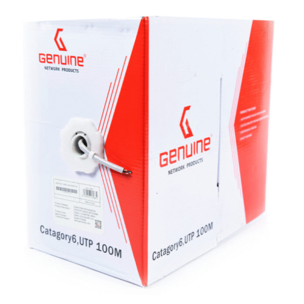 Genuine CAT6 UTP Cable, 23AWG Conductor, 305M Length, Supports Gigabit Ethernet 250MHz, 10G Ready, 1 Year Warranty | GNNC-C6U23AGRY-305 - Image 2