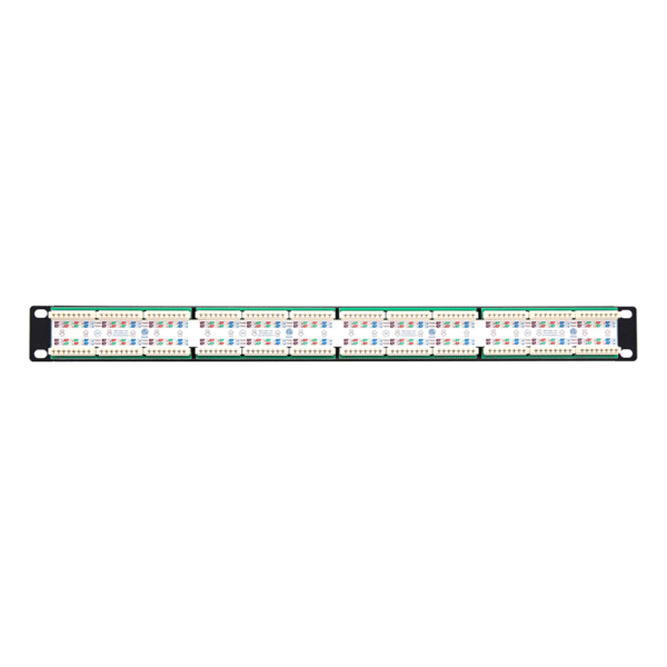 Genuine Patch Panel 24-Port Loaded, 1U Rackmount, Cat6A Compliant, Steel Construction, Numbered Ports, Includes Cable Management, 1 Year Warranty | GNPP-C6UBLK24L-1U - Image 2