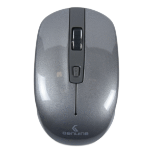 Genuine M7097 GR Wireless Mouse, 1200 DPI Optical Sensor with Precise Tracking, Ergonomic Design, USB 2.0, Compatible with Windows, Mac OS & Linux, Grey, 1 Year Warranty | M7097-GR