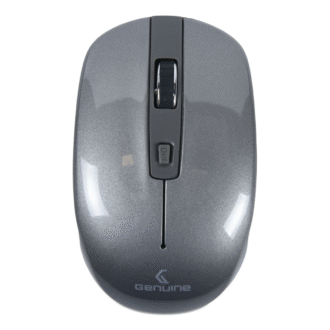 Genuine M7097 GR Wireless Mouse, 1200 DPI Optical Sensor with Precise Tracking, Ergonomic Design, USB 2.0, Compatible with Windows, Mac OS & Linux, Grey, 1 Year Warranty | M7097-GR