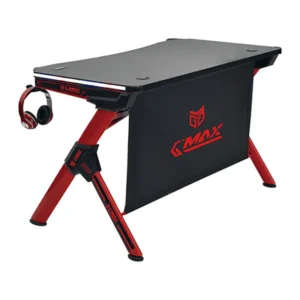 G-MAX Gaming Table With Leds, MDF, Iron, Nylon, Black & Red, 1 Year Warranty | GMT-8003ABR-1175
